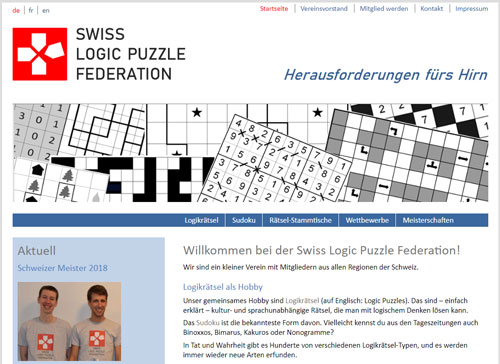 Screenshot der Website von SLPF